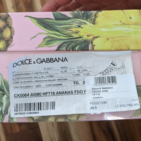 Dolce and Gabbana Pineapple Sneaker - Picture 14 of 14